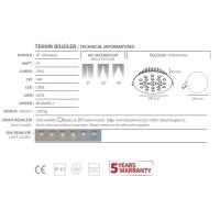 47 Watt Yuvarlak Kuyumcu Vitrin Aydınlatma Armatürü