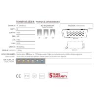 50 Watt Kuyumcu Vitrin Aydınlatma Armatürü
