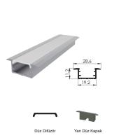 300 Cm Alüminyüm Barled (Çubuk) Boş Kasa Profili Sıva Altı