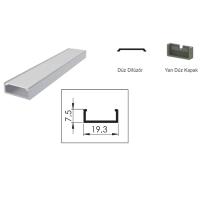 300 Cm Alüminyüm Barled (Çubuk) Boş Kasa Profili Sıva Üstü