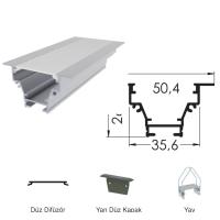 300 Cm Alüminyüm Sıva Altı Led Linear Boş Kasa Profil