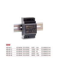 HDR-60-12 Meanwell 60 Watt 12 Vdc 4.5 Amper Plastik Kasa Ray Tipi Güç Kaynağı