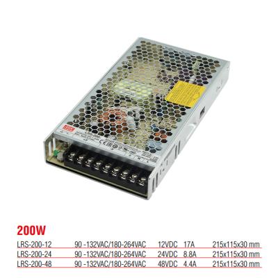 LRS-200-48 Yüksek Verimli Kapalı Tip 200 Watt 48 Vdc 4.4 Amper Güç Kaynağı
