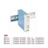 MDR-10-24  Meanwell 10 Watt 24 Vdc 0.42 Amper Plastik Kasa Ray Tipi Güç Kaynağı