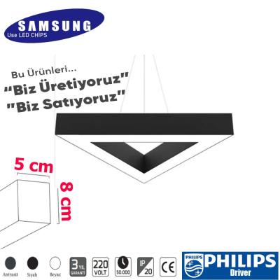 Üçgen Sarkıt  Linear Armatür ( DEMON )