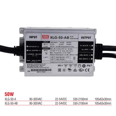 XLG-50-AB Meanwell 50 Watt 530-2100mA Sabit Güç Mod LED Güç Kaynakları